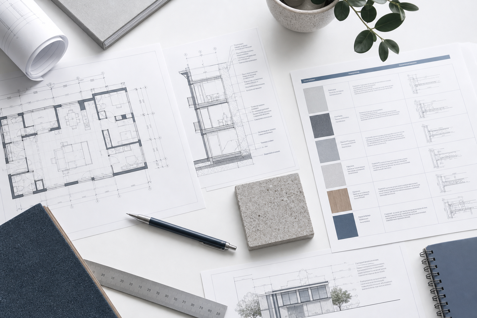 Technical documentation and material sample