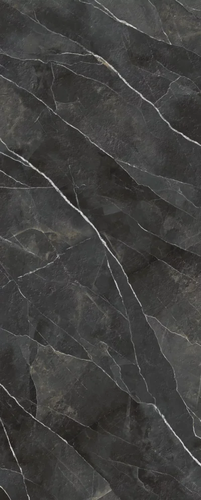 Diamond Calacatta Black · Bush Hammered · Calacatta Black, obrada Bush Hammered, detalj teksture i dekora
