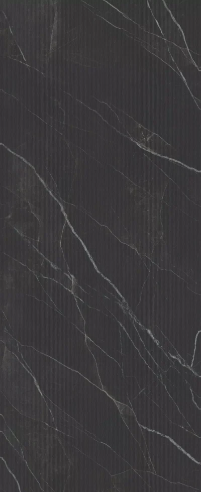 Diamond Calacatta Black · Rain · Calacatta Black, obrada Rain, detalj teksture i dekora