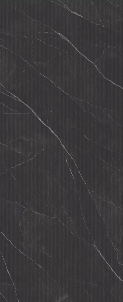 Diamond Calacatta Black · Rain · Calacatta Black, obrada Rain, detalj teksture i dekora