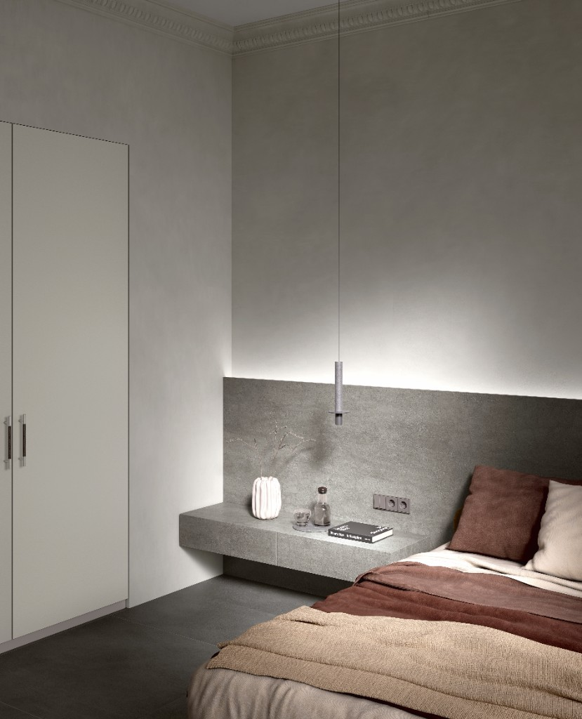 I Naturali Pietra Di Savoia Antracite · Bush Hammered · Pietra Di Savoia Grigia, Collection Neve i Pietra Di Savoia Antracite u prostoru